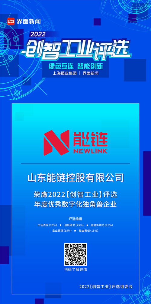 山東能鏈控股 以數字化之力，成就企業管理咨詢新典范——榮獲2022年度優秀數字化獨角獸企業